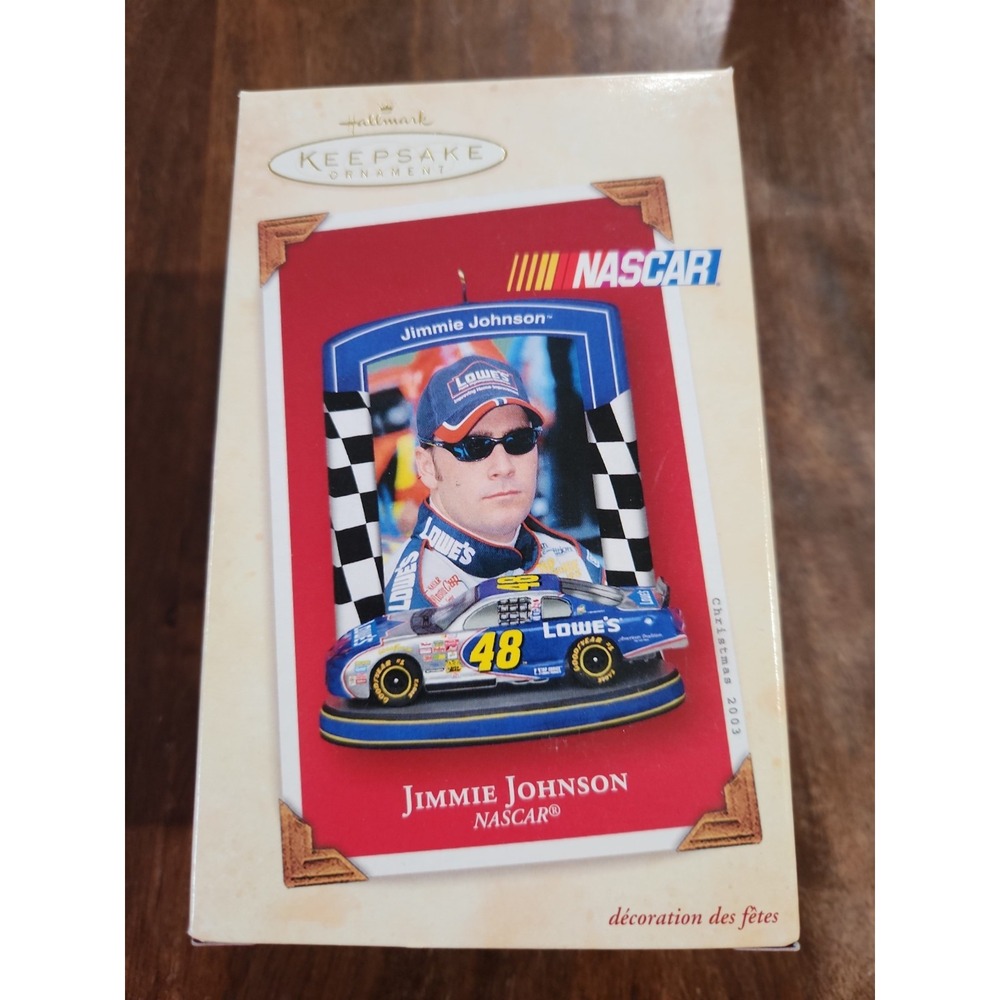 2003 Hallmark Keepsake Ornament NASCAR Jimmie Johnson #48 Lowe's Car QXI8389